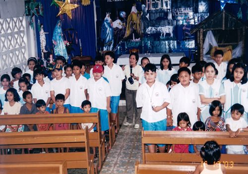 MLISFI pupils at a church program