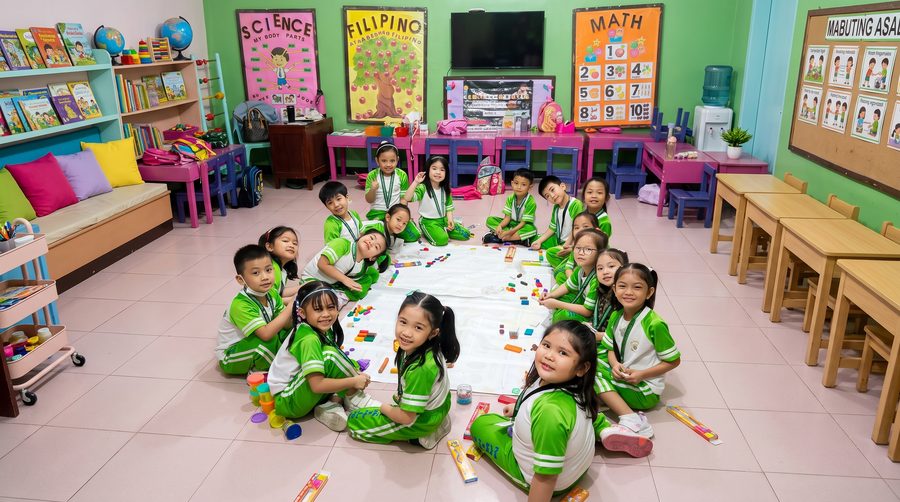 Nursery pupils at MLISFI